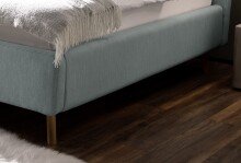 Polsterbett >Lotte mit BK< Liegefläche 180x200 cm, eisblau, Stellmaß: 201x105x222cm (BxHxT)