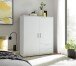 Kleiderschrank >ADELINE< Garderobenschrank, Mehrzweckschrank, weiß - 120x140x38cm (BxHxT)