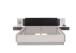 Schlafzimmer-Set >Maturs< (2-teilig) weiss/Graphit - Schrank 267x205x57cm, Bett 305x93x210cm