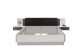 Schlafzimmer-Set >Maturs< (2-teilig) weiss/Graphit - Schrank 267x205x57cm, Bett 305x93x210cm