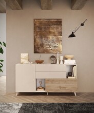 Sideboard >Morena< soft-close, Cashmere / Eiche...