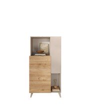 Hochkommode >Morena< soft-close, Cashmere / Eiche...