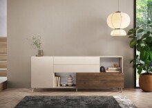 Sideboard >Morena< soft-close, Cashmere / Mercure,...