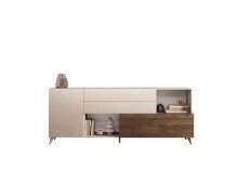 Sideboard >Morena< soft-close, Cashmere / Mercure,...