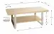 Couchtisch >25799< in eiche Dekor / Metall - 120x45x60cm (BxHxT)