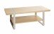 Couchtisch >25799< in eiche Dekor / Metall - 120x45x60cm (BxHxT)