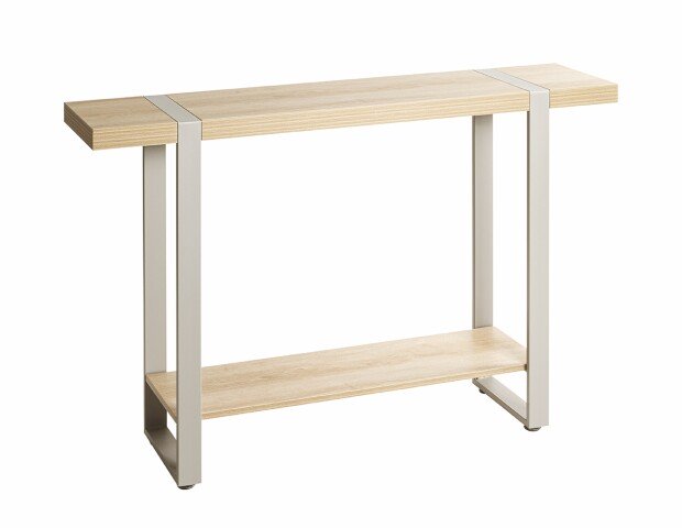 Konsole >37701< in eiche Dekor / Metall - 120x82x30cm (BxHxT)
