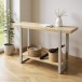 Konsole >37701< in eiche Dekor / Metall - 120x82x30cm (BxHxT)