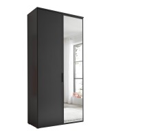 Drehtürenschrank >LOBATO< in Graphit -...
