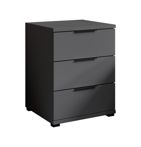 Nachtkommode >SMILLA 2< in Graphit - 46x61x42cm (BxHxT)