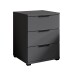 Nachtkommode >SMILLA 2< in Graphit - 46x61x42cm (BxHxT)