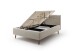 Stauraumbett >Lotte mit BK< Liegefläche 140x200cm, beige, Stellmaß: 161x105x222cm (BxHxT)