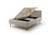 Stauraumbett >Lotte mit BK< Liegefläche 140x200cm, beige, Stellmaß: 161x105x222cm (BxHxT)