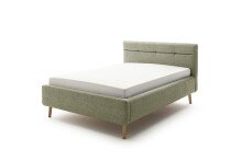 Stauraumbett >Lotte mit BK< Liegefläche 140x200cm, grün, Stellmaß: 161x105x222cm (BxHxT)