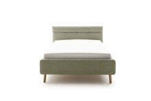 Stauraumbett >Lotte mit BK< Liegefläche 140x200cm, grün, Stellmaß: 161x105x222cm (BxHxT)