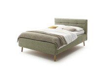 Stauraumbett >Lotte mit BK< Liegefläche 140x200cm, grün, Stellmaß: 161x105x222cm (BxHxT)