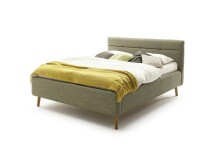 Stauraumbett >Lotte mit BK< Liegefläche 160x200cm, grün, Stellmaß: 181x105x222cm (BxHxT)