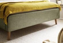 Stauraumbett >Lotte mit BK< Liegefläche 160x200cm, grün, Stellmaß: 181x105x222cm (BxHxT)