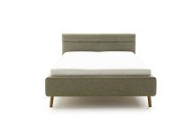 Stauraumbett >Lotte mit BK< Liegefläche 160x200cm, grün, Stellmaß: 181x105x222cm (BxHxT)