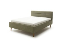 Stauraumbett >Lotte mit BK< Liegefläche 180x200cm, grün, Stellmaß: 201x105x222cm (BxHxT)