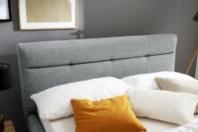 Stauraumbett >Lotte mit BK< Liegefläche 140x200cm, pastellblau, Stellmaß: 161x105x222cm (BxHxT)