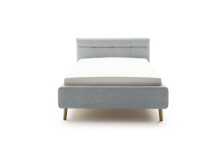 Stauraumbett >Lotte mit BK< Liegefläche 140x200cm, pastellblau, Stellmaß: 161x105x222cm (BxHxT)