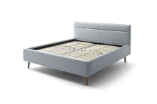 Stauraumbett >Lotte mit BK< Liegefläche 160x200cm, pastellblau, Stellmaß: 181x105x222cm (BxHxT)