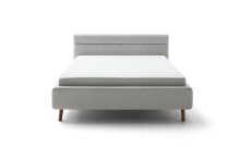 Stauraumbett >Lotte mit BK< Liegefläche 180x200cm, grau, Stellmaß: 201x105x222cm (BxHxT)