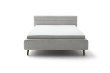 Stauraumbett >Lotte mit BK< Liegefläche 180x200cm, grau, Stellmaß: 201x105x222cm (BxHxT)