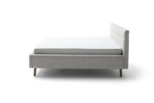 Stauraumbett >Lotte mit BK< Liegefläche 180x200cm, grau, Stellmaß: 201x105x222cm (BxHxT)