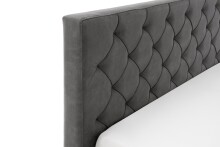 Polsterbett >San Remo mit BK< Liegefläche 160x200cm, anthrazit, Stellmaß: 170x120x215cm (BxHxT)