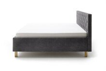 Polsterbett >San Remo mit BK< Liegefläche 180x200cm, anthrazit, Stellmaß: 190x120x215cm (BxHxT)