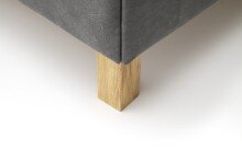 Polsterbett >San Remo mit BK< Liegefläche 180x200cm, anthrazit, Stellmaß: 190x120x215cm (BxHxT)