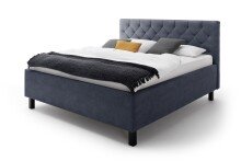 Polsterbett >San Remo mit BK< Liegefläche 180x200cm, taubenblau, Stellmaß: 190x120x215cm (BxHxT)