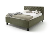 Polsterbett >San Remo mit BK< Liegefläche 160x200cm, grün, Stellmaß: 170x120x215cm (BxHxT)