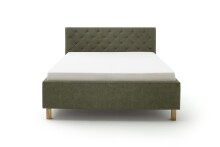 Polsterbett >San Remo mit BK< Liegefläche 180x200cm, grün, Stellmaß: 190x120x215cm (BxHxT)