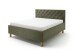 Polsterbett >San Remo mit BK< Liegefläche 180x200cm, grün, Stellmaß: 190x120x215cm (BxHxT)