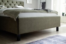 Polsterbett >San Remo mit BK< Liegefläche 180x200cm, grün, Stellmaß: 190x120x215cm (BxHxT)