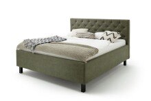 Polsterbett >San Remo mit BK< Liegefläche 180x200cm, grün, Stellmaß: 190x120x215cm (BxHxT)