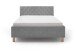 Polsterbett >San Remo mit BK< Liegefläche 160x200cm, hellgrau, Stellmaß: 170x120x215cm (BxHxT)