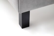 Polsterbett >San Remo mit BK< Liegefläche 160x200cm, hellgrau, Stellmaß: 170x120x215cm (BxHxT)