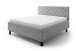 Polsterbett >San Remo mit BK< Liegefläche 160x200cm, hellgrau, Stellmaß: 170x120x215cm (BxHxT)