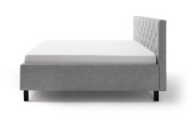 Polsterbett >San Remo mit BK< Liegefläche 180x200cm, hellgrau, Stellmaß: 190x120x215cm (BxHxT)