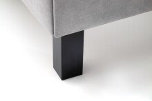 Polsterbett >San Remo mit BK< Liegefläche 180x200cm, hellgrau, Stellmaß: 190x120x215cm (BxHxT)