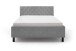 Polsterbett >San Remo mit BK< Liegefläche 180x200cm, hellgrau, Stellmaß: 190x120x215cm (BxHxT)