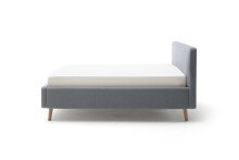 Polsterbett >Mattis< Liegefläche 120x200cm, Aspen eisblau, Stellmaß: 141x105x218cm (BxHxT)