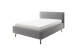 Polsterbett >Mattis< Liegefläche 140x200cm, hellgrau, Stellmaß: 161x105x218cm (BxHxT)