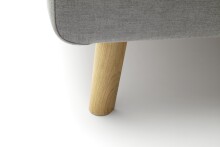 Polsterbett >Mattis< Liegefläche 180x200cm, hellgrau, Stellmaß: 201x105x218cm (BxHxT)