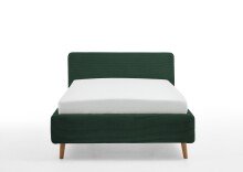 Polsterbett >Mattis< Liegefläche 140x200cm, dunkelgrün, Stellmaß: 161x105x218cm (BxHxT)