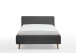 Polsterbett >Mattis< Liegefläche 120x200cm, anthrazit, Stellmaß: 141x105x218cm (BxHxT)